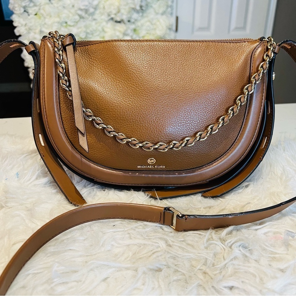 Michael Kors Jagger Pebbled Leather Large Shoulder Bag